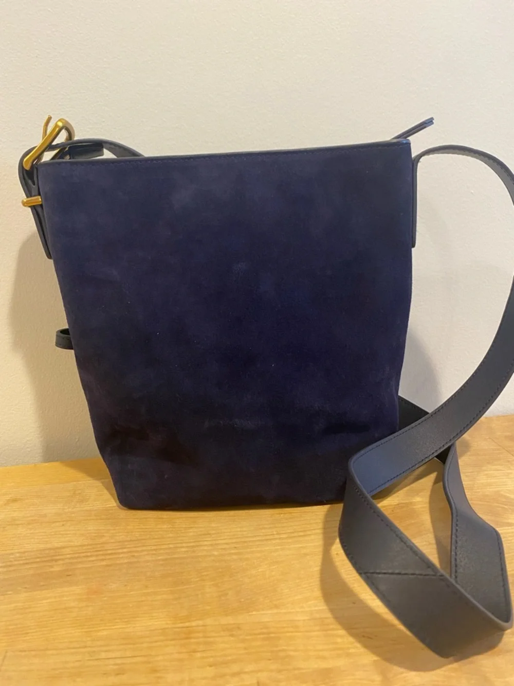 Quince Italian Suede Bucket Crossbody - Picture 3 of 7